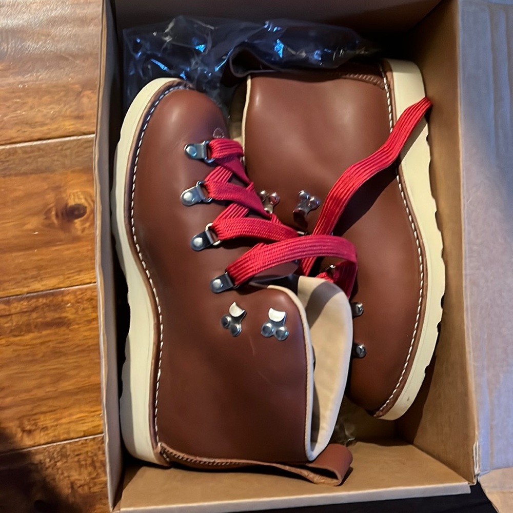 Brand new with box. Crary leather hiking boots. Size 8.5
